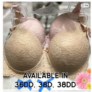 - 🌸2 Pack Demi Cup Lace Bras